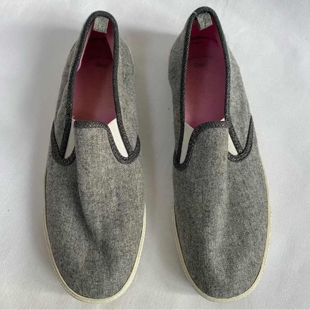 Gap Wool Blend Slip On Sneakers Size 9 Gray
